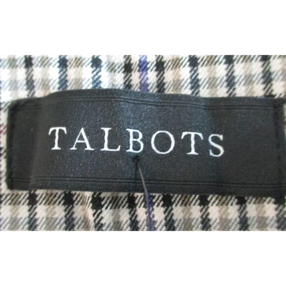 Talbots Women's Chatham Ankle Tan Mid Rise Side Zip Plaid Pants NWT Size 2 - Picture 7 of 12